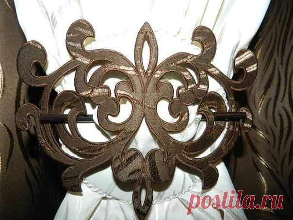 Шикарный подхват для штор своими руками