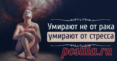 Умирают не от рака, умирают от стресса Раком болеют не от сигарет и не от дурной жизни, дело совсем в другом