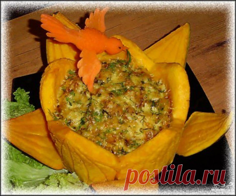 Тыквенная запеканка &quot;Цветок лотоса&quot; - пошаговый кулинарный рецепт на Повар.ру