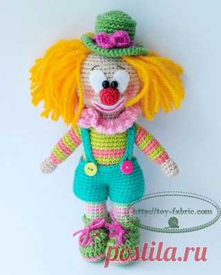 #Вяжем_игрушки_крючком #крючком #вязание_крючком #мастер_класс #игрушка_крючком #клоун_крючком #crochet
-----------------------------------------------------------------------------------------------------------------------------
А вот и текстовое описание клоуна Бони!
Спешите связать!
http://www.toy-fabric.com/2017/04/klown-kryuchkom-opi..