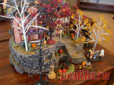Диорамные интерьерные композиции на Хэллоуин - Planetalsad