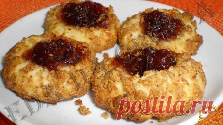 песочное печенье "Ореховые ватрушки"