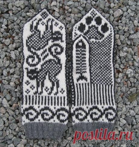 Жаккардовые узоры для рукавиц