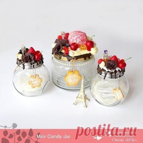 Декор банок полимерной глиной