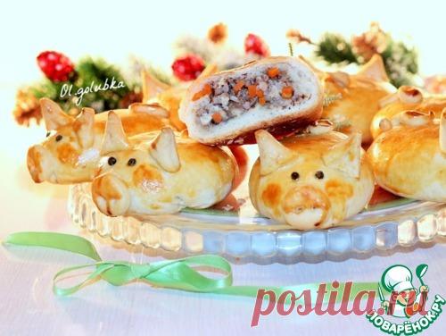 Маленькие закусочные новогодние пирожки 