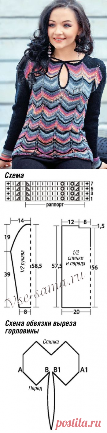 Джемпер в стиле Миссони