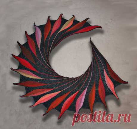 Шали и бактусы поворотными рядами в технике свинг - Klubok - Modnoe Vyazanie.ru.com