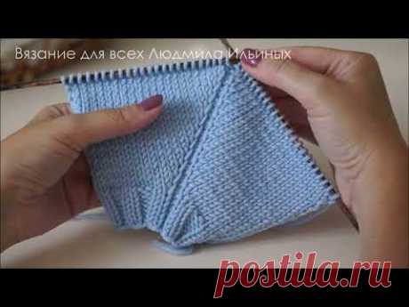 Регланная линия с переходом из резинки 2 на 2