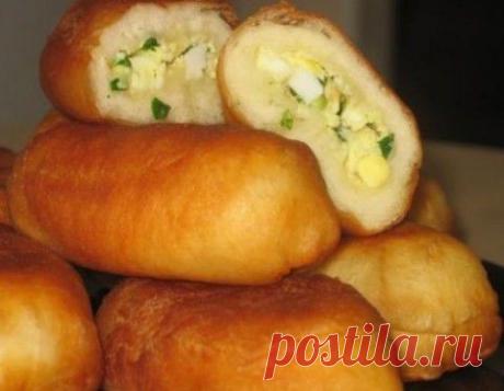 Жареные пирожки с зеленым луком и яйцом | Банк кулинарных рецептов