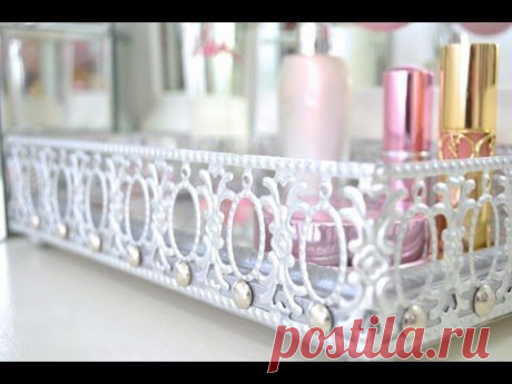 DIY Mirrored Vanity Tray