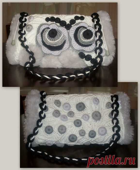 сумка-муфта "Холодные розы"