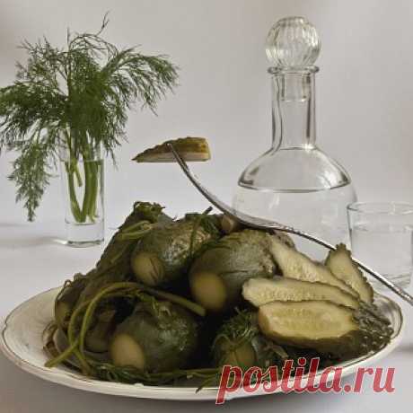 Огурцы, квашенные по-деревенски!