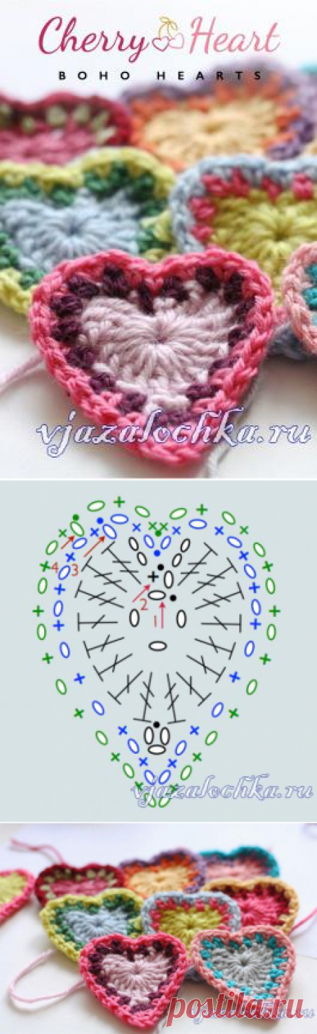 Сердце крючком