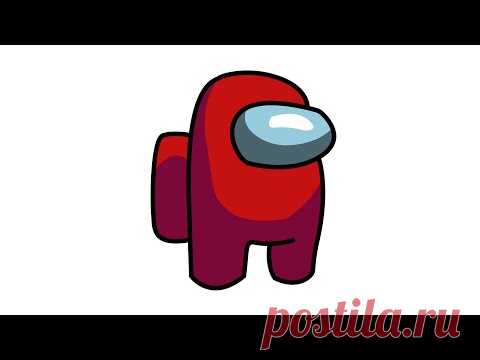 How to draw among us easy step by step - drawing tutorial - YouTube