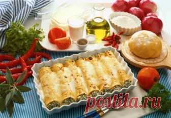 Каннеллони со шпинатом