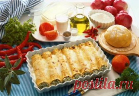 Каннеллони со шпинатом