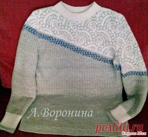Джемпер Мраморный - Вязание - Страна Мам