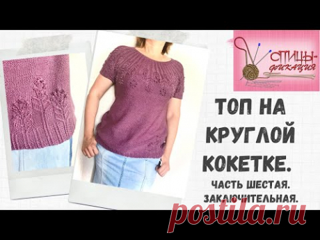 Топ на круглой кокетке  Часть шестая  Заключительная