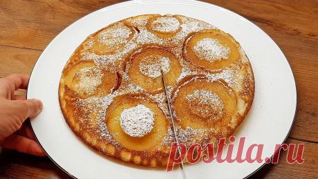 Готовлю яблочный пирог на сковороде. Рецепт пирога с 1 яблоком и 1 яйцом Есть 1 яблоко и 1 яйцо? Готовлю пирог на сковороде за 10 минут! Вкусный и простой рецепт пирога с яблоком! Привет! Рецепт пирога с 1 яблоко и 1 яйцом! 1 яблоко. 1 яйцо. Щепотка соли. 3 столовые...