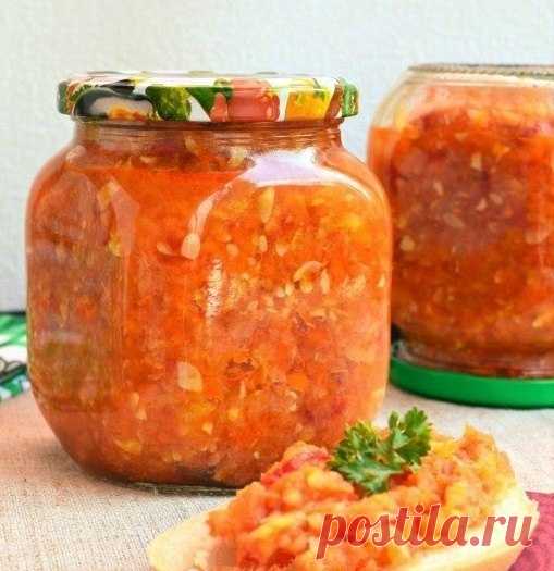Кабачковая аджика на зиму.