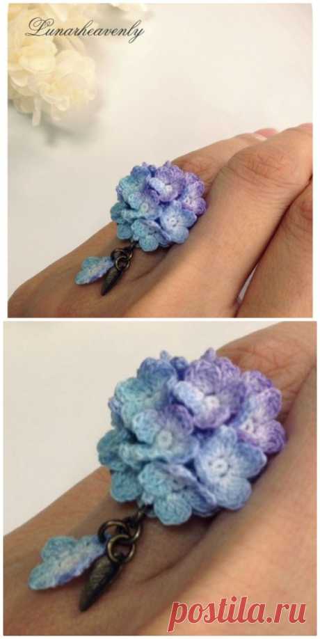 Crochet Hydrangea Flower Pattern Free Video Tutorial