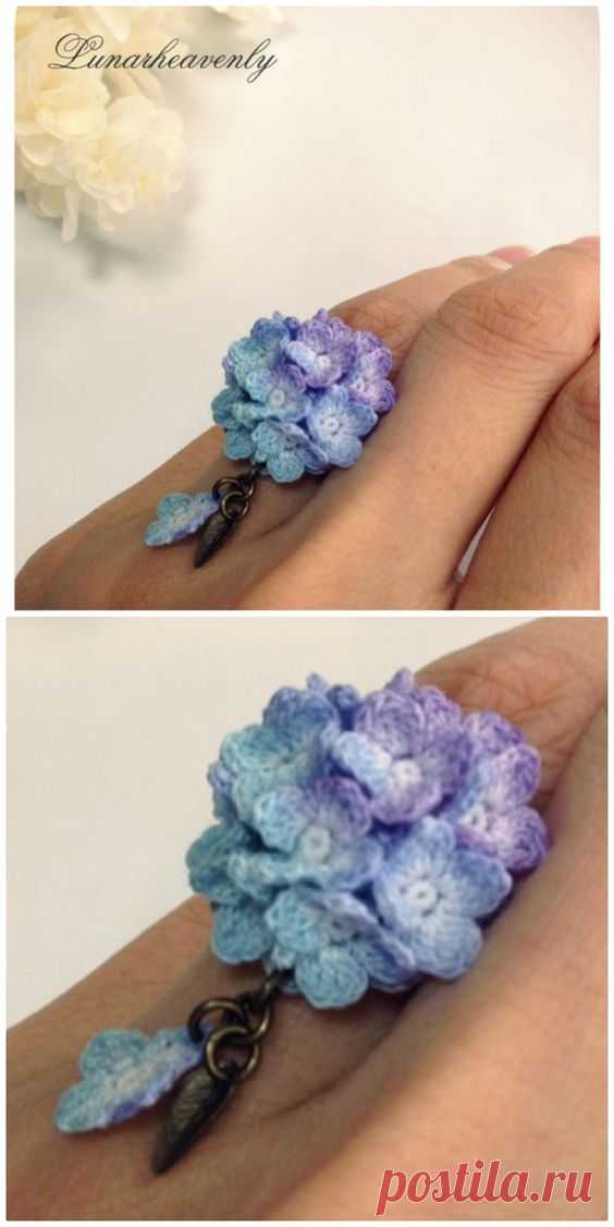 Crochet Hydrangea Flower Pattern Free Video Tutorial