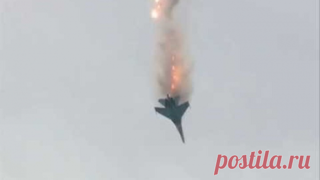 Высший пилотаж на СУ-27. Колокол с отстрелом ловушек.