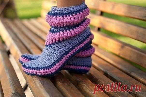 Вязанные сапожки / Вязание как искусство!