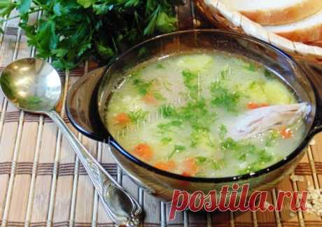Суп с индейкой и овсяными хлопьями, рецепт с фото.