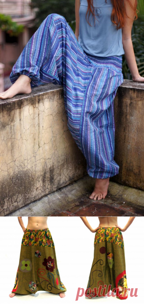 Женские шаровары своими руками: выкройка эксклюзивных брюк