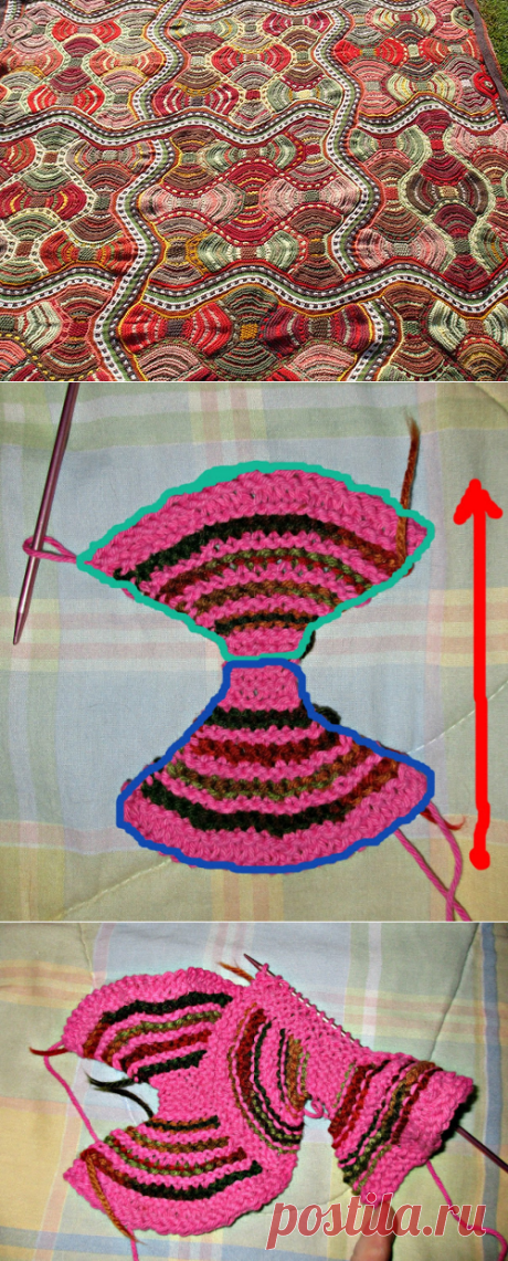 ЛОСКУТНОЕ ВЯЗАНИЕ СПИЦАМИ. БАНТИКИ (MK)