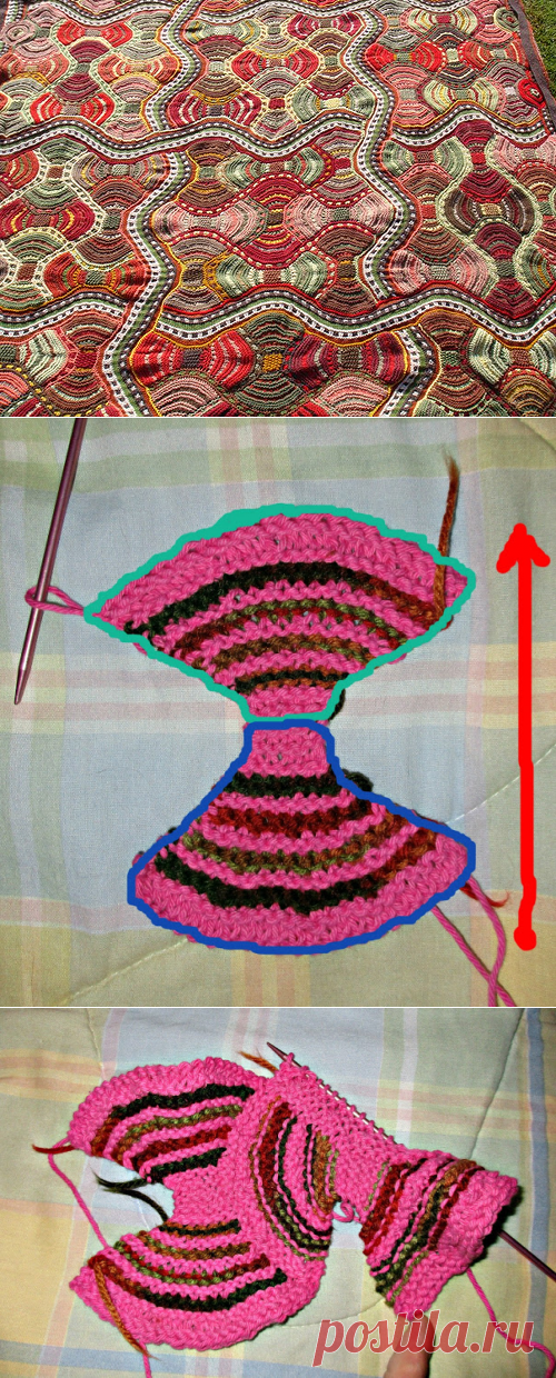 ЛОСКУТНОЕ ВЯЗАНИЕ СПИЦАМИ. БАНТИКИ (MK)