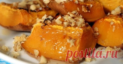 Запеченная тыква с медом