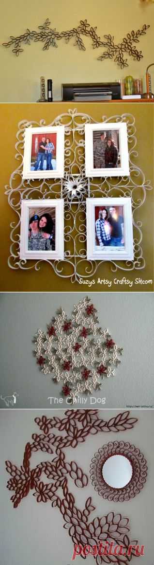 Много идей декора стены из бросового материала! | ЖЕНСКИЙ  МИР