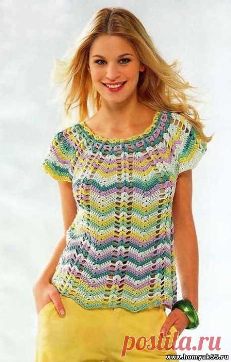 Летние топы, маечки для женщин крючком » Страница 5 » «Хомяк55» - всё о вязании