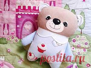 Видео мастер-класс: шьём мишку-подушку с нуля - Ярмарка Мастеров - ручная работа, handmade