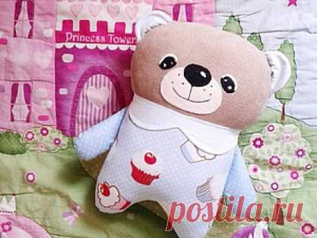 Видео мастер-класс: шьём мишку-подушку с нуля - Ярмарка Мастеров - ручная работа, handmade