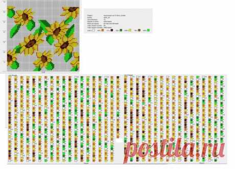 Флора : Формат jpg : Схемы для вязаных чехлов для телефонов и сумочек : Файлы : jbead