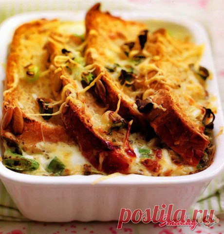 Запеканка с хлебом и сыром » Смакуй - кулинарные рецепты со всего света!