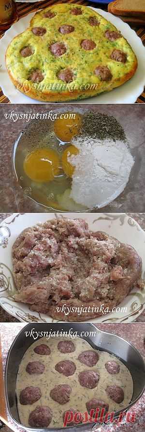 Мясной тарт с фрикадельками - рецепт с фото