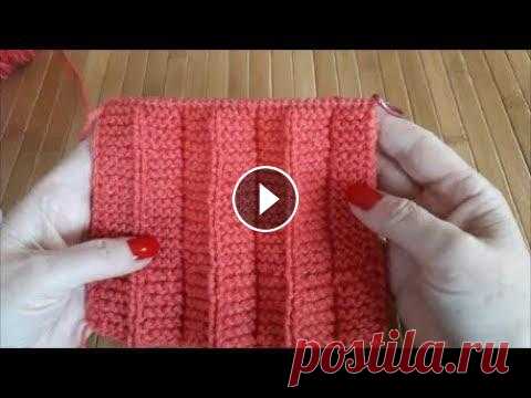 Вязание гофре (плиссе) для детской юбочки. Узор спицами.