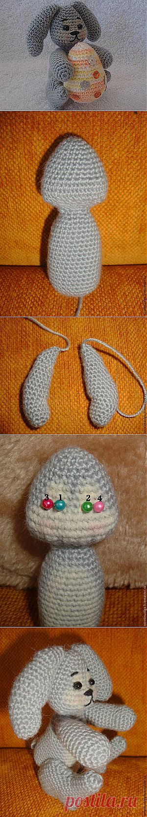 Вяжем пасхального зайчика - Ярмарка Мастеров - ручная работа, handmade