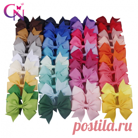 56.87руб. 25% СКИДКА|Детские заколки для волос CN, 5 шт./лот, разноцветные заколки для волос с бантом из ленты, Аксессуары для волос 40 цветов|Аксессуары для волос|   | АлиЭкспресс Покупай умнее, живи веселее! Aliexpress.com