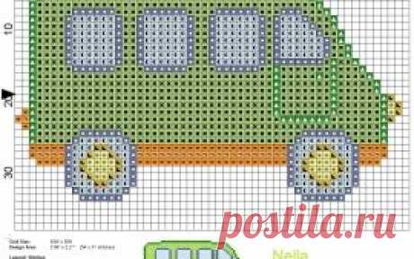 Cars and trains - free cross stitch patterns simple unique alphabets baby