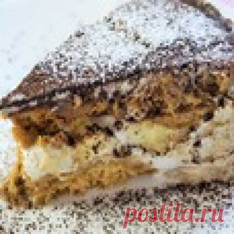 Торт из овсяного печенья с бананами - кулинарный рецепт