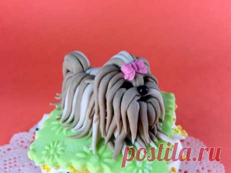 Украшаем торт, собачка из сахарной мастики - Простые рецепты Овкусе.ру