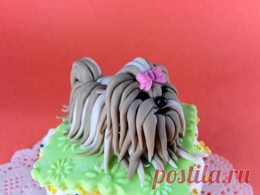 Украшаем торт, собачка из сахарной мастики - Простые рецепты Овкусе.ру