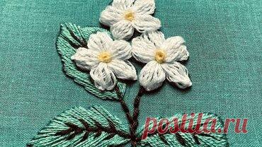 Цветочный дизайн ручной вышивки которому легко научиться и повторить у себя дома! | Швея Рифа | Дзен