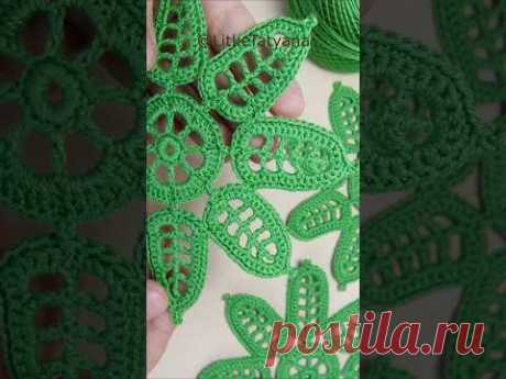 Crochet Pattern motif for beginners #crochet #knitting #вязаниекрючком @LitkeTatyana