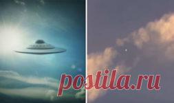 НЛО, снятый на видео, заставляет облако расходиться | Непознанный мир